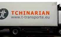 Lkw-Beklebung für die Fa. Tchinarian Transporte GmbH aus Ludwigsburg