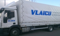 Planenbeschriftung für die Firma Vlaicu Transporte aus Ludwigsburg