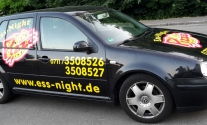 Fahrzeugbeschriftung für den Kunden Ess Night Pizza aus Esslingen