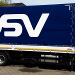 Anhängerbeschriftung für Logistikunternehmen DSV in Ludwigsburg