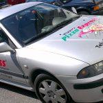 Fahrzeugbeschriftung für Pizzalieferdienst aus Esslingen