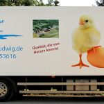Lkw-Beschriftung für Geflügelhof Ludwig GmbH aus Waiblingen