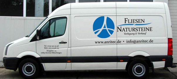 Fahrzeugbeschriftung für unseren Kunden Anritec GmbH aus Stuttgart